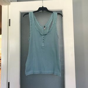 Free People blue/green tank top
